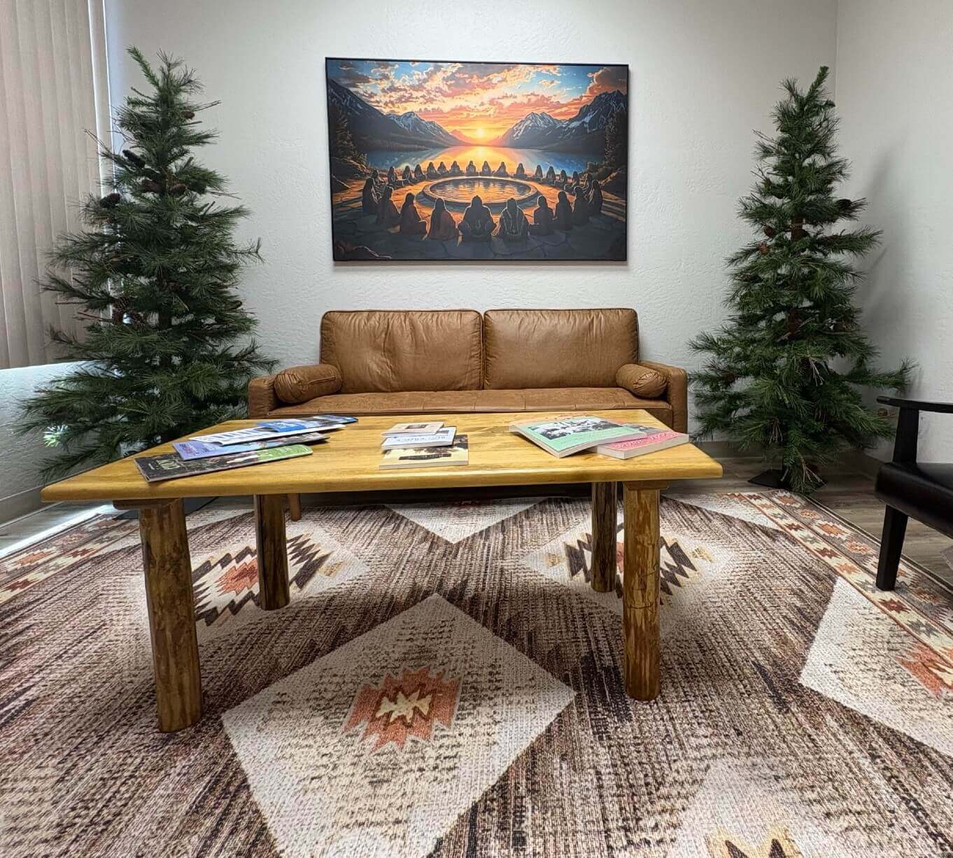 Waiting room for Greenville Rancheria Community Resource Center